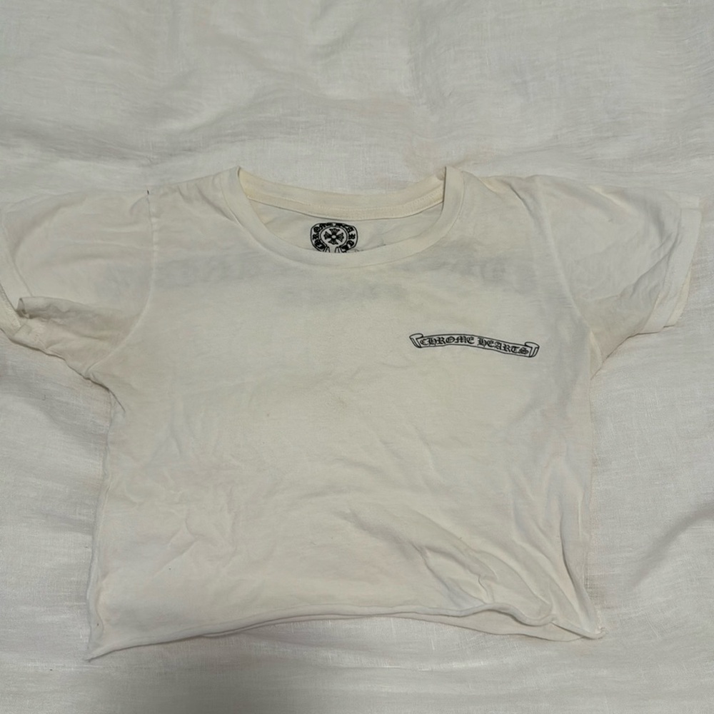 Chrome hearts cropped tee